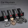 Llaveros de Cuero de Fibra de Carbono Accesorios para Llavero de Coche Para Ralliart Outlander Jinxuan Lancer Ex Galant Attrage Pajero