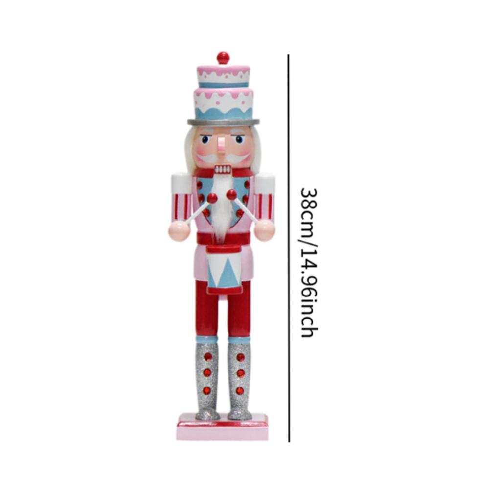 Christmas Nutcracker Soldier Height 15inch Traditional Nutcracker Figurine for Garden Bedroom Fireplace Party Favors Holiday