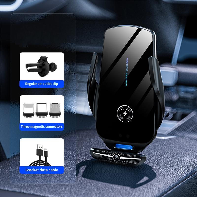 

X5 360 Degree Rotation Car Air Outlet Mount 15W Wireless Charger Mobile Phone Holder Smart Touch Sensing Cellphone Bracket Tarnish