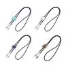 Vintage Western Cowboy Bolo Tie Hexagram Stone Necktie Punk Lariat Necklace Costume Accessory Bolo Tie Western