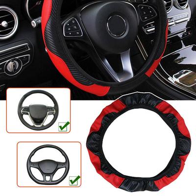 Volante de Automóvel Couro Microfibra Capa para Volante de Carro SUV Protetor Antiderrapante Adequado para volante de carro de 15 polegadas/38cm