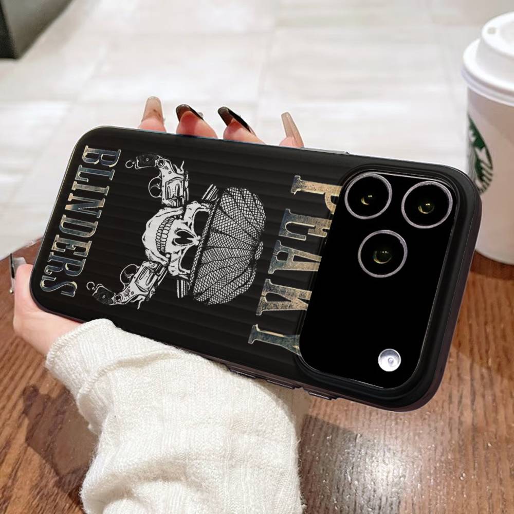 Movie P-Peaky-S B-Blinders Phone Case For IPhone 17 16 15 11 12 13 14 Pro Max Soft Corrugated Silicone Cover Case
