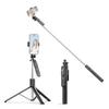 Extendable Selfie Stick Tripod with Remote Shutter 67 Inch Adjustable Phone Tripod Stand for Vlogging Live Streaming