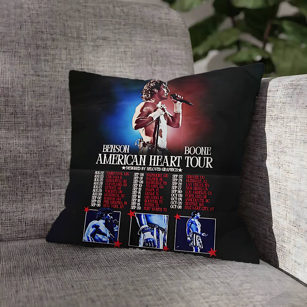 

Бенсон Бун Американское Сердце Наволочка Для Дивана Декор Автомобиль Офис Комната Принт Наволочка Украшения и Защита 12x12Inch
