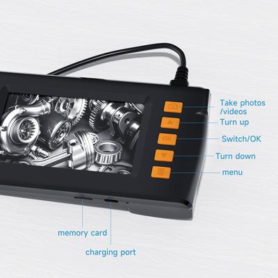 Dual Lens Borescope Endoscope Camera with Light 1080P Sewer Camera with 4.3 Inch LCD Screen