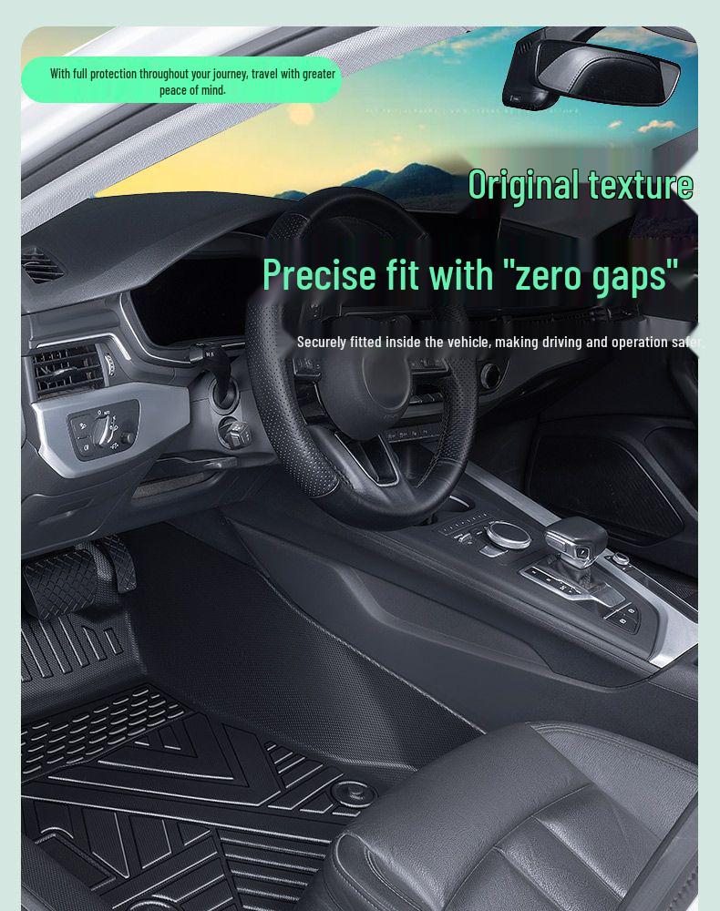 Volkswagen Passat Car Floor Mats: TPE Material, Surround Design, Door Sill Protection, Fits 19-26 Models, Eco-friendly