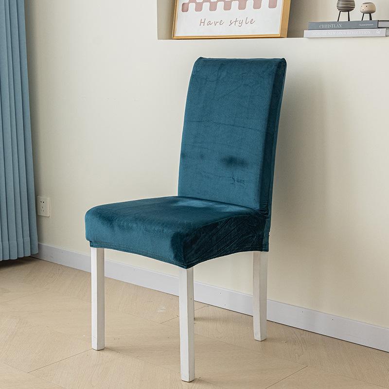 

Silver Fox Velvet Chair Cover Elastic Solid Color One-piece Chair Cover Office Use Hotel Restaurant Home Chair Cover [45-65cm]