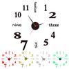 Rahmenlose Acryl 3D Wanduhr Modern Geräuschlos DIY Heim Büro Schlafzimmer Wohnzimmer Innen Digital Analog Uhr Dekoration