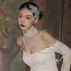 Bridal Lace Headgear Retro Republic Of China Style Flower Hair Accessories Femininity Sweet Dress Style Photo Accessories