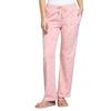 Womens Printed Peach Drawstring Mid Rise Regular Fit Lower