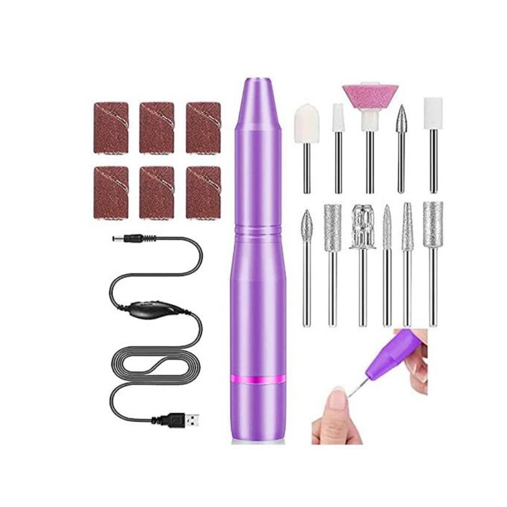 Nails Accessories Electric Nail Drill Pen Manicure Pedicure Drills Gel Polishing Tools Electric Nail Sander Driller USB