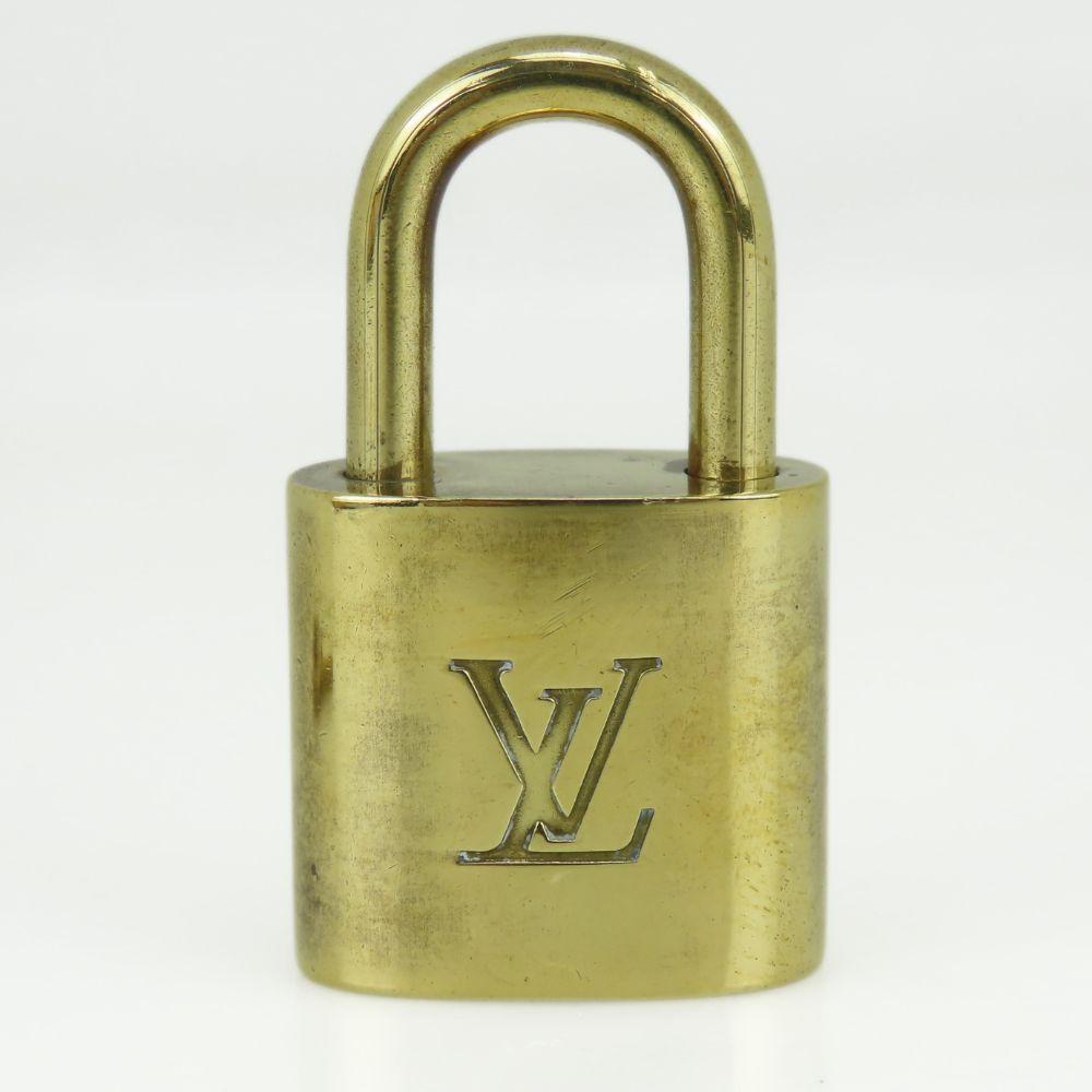 Used LOUIS VUITTON Cadena Key set No.311 metal gold padlock