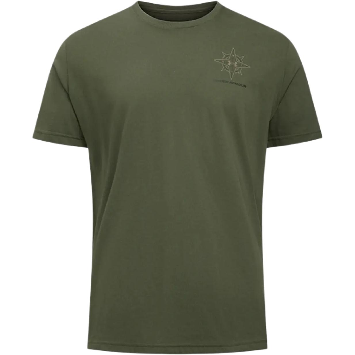 

Under Armour Мужская футболка с коротким рукавом свободного кроя с компасом для улицы, топы, темно-зеленый 1390224-390 3XL