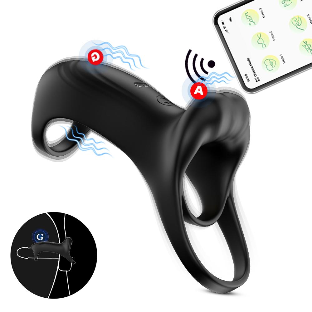 Penis Cock Ring Vibration Enhancing Hardness And Long Lasting of Erection Sexy Adult Toy Vibrator Remote Control 10 Stimulating