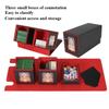 3-in-1 Card Deck Box Holds 200+ Sleeved Card Magnetic Card Case with 2 Commander Display and 1 Dice Tray for MTG TCG Sports