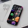 Planets Universe Phone Case For IPhone 17 Air 16 E Pro Max 15 14 13 Mini 12 Pro 11 Max Plus Black Glass Cover