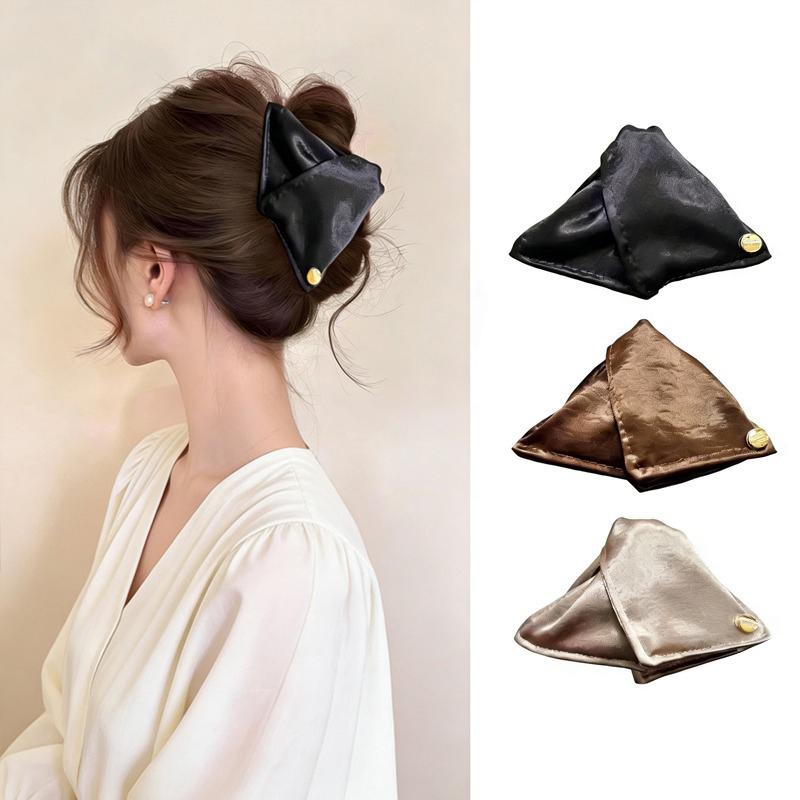 Französische Muschel Dreieck Haarspangen Damen Französischer Luxus Haifischclip Haaraccessoires Premium Gefühl Pendler Haarspange