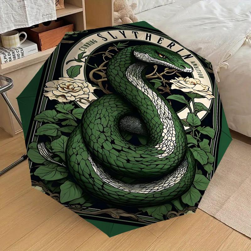 1PC Warner Slytherin Ambition Umbrella-8-Rib Reinforced, Automatic Open, Lightweight & Durable-A26