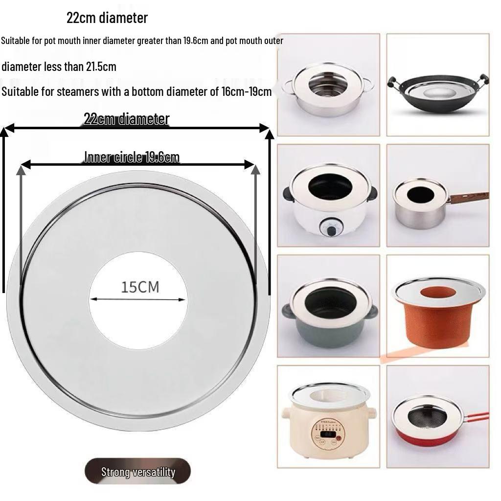 Bamboo Steamer Thickened Steaming Sheet for Wok, Milk Pot, Casserole, and Soup Pot