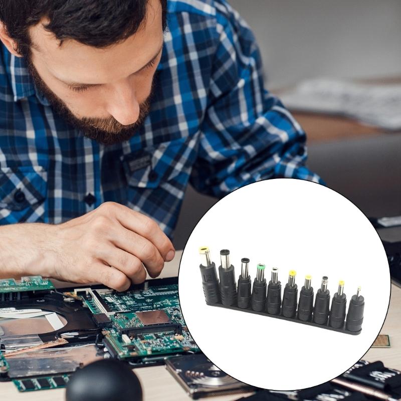 10 In 1 Laptop Power Adapter Connector Plug Charging Cable Cord for Webcam Bluetooth-compatible Speaker Accessories