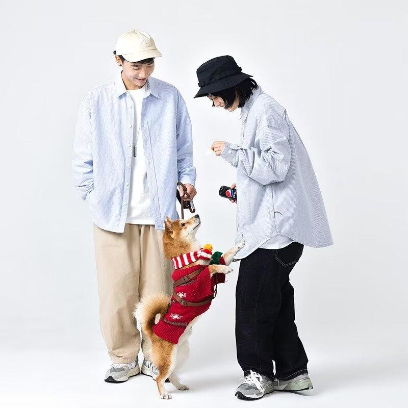 2024 Letter Long Sleeved Shirt Japanese Hong Kong Style Ins Loose Shirt Men'S Summer Trend Versatile Casual Jacket