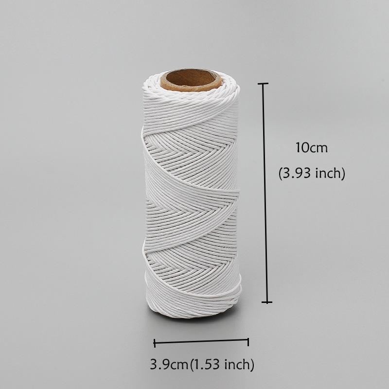 Black and White Round Wax Thread Small Rolls of Bracelet and Necklace Knitting Thread High-strength Polyester Mending Thread