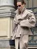 Europäisch-amerikanischer Stil Damen Casual Trenchcoat mit Bindegürtel