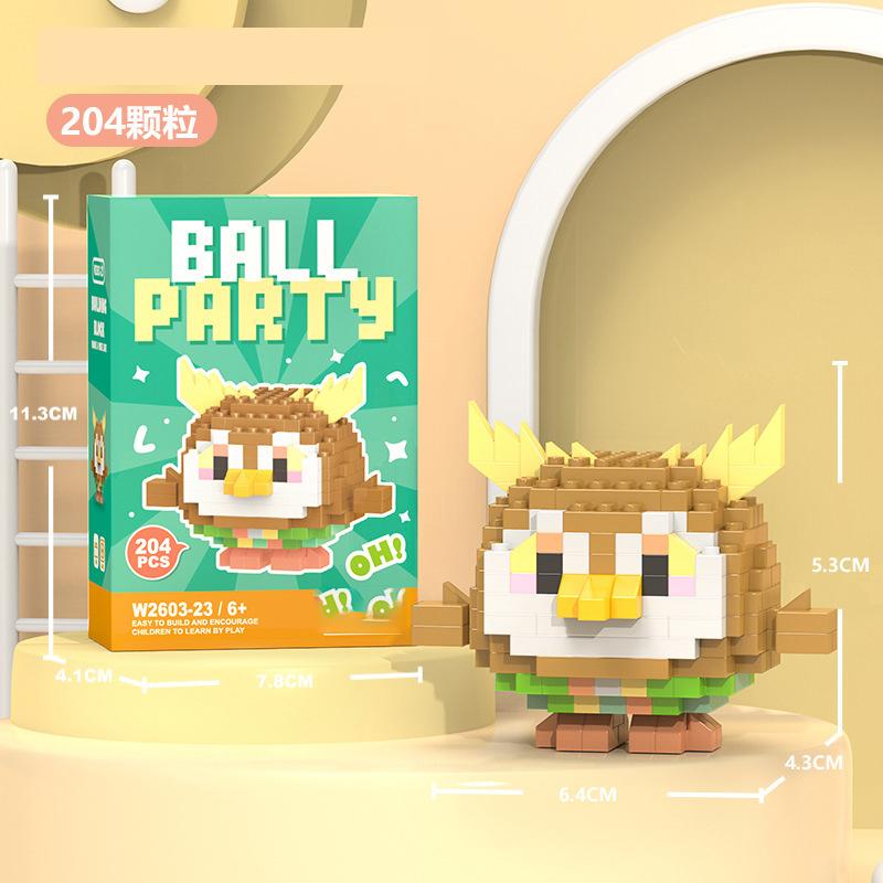 Penguin Constructor Micro Bricks Toys for Children 7 to 10 Year Cat Dog Construction Set for Girl Adults Reindeer Building Block