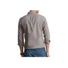 Polo Ralph Lauren FW22 Solid Logo Embroidered Long Sleeve Shirt Men Shirts Gray MNPOWOV16822684-020