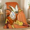 Avatar Der Letzte Airbender Cartoon Überwurf 240g Flanell Decke, geeignet für Sofas, Betten, Büros, exquisites Geschenkdecke