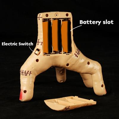 Wednesday Cosplay Model Hand LED Audio-Visual Scary Toy Broken Hand Interactive Horror Toy with Sound Effects Halloween Party Decorations
