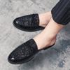 Tassel Loafers Slip-On Half Loafers Men's Casual Mules Shoes Suede Driving Shoes Fashion Mens Moccasins Banquet Social Shoes