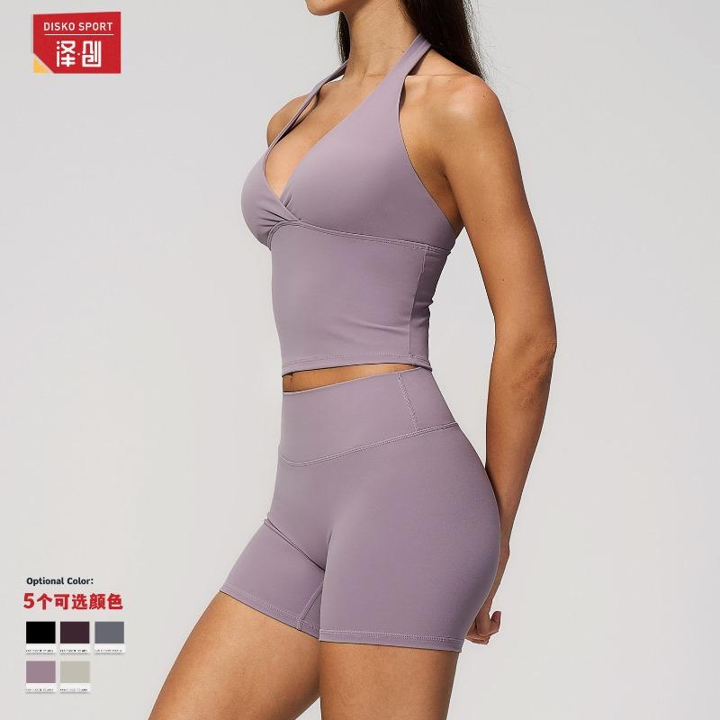 Yoga pak fitness geen schaamte draad billift dubbele taille yoga tweedelig pak
