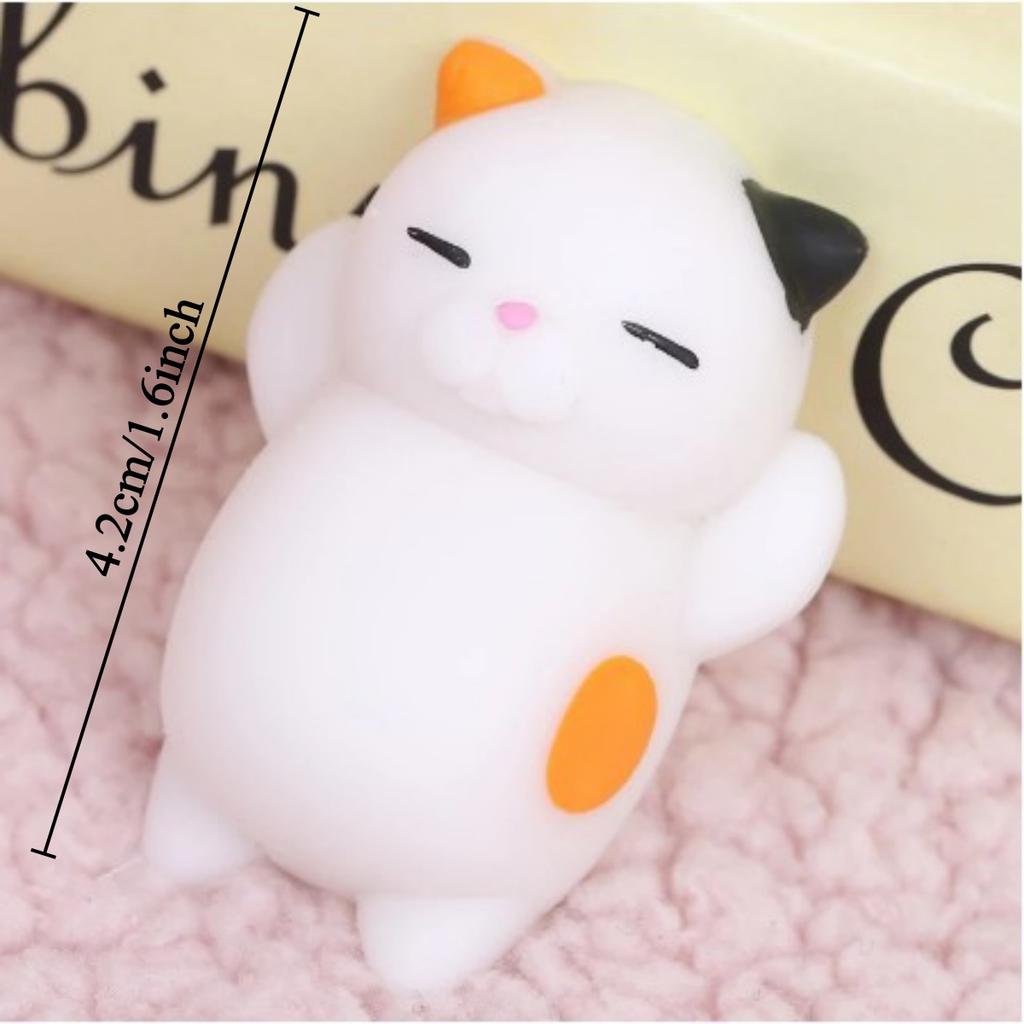 1PC Mochi Animals Toys Cute Mochi Cat Stress Relief Toys Mochi Animals Party Favors Mini Animals Cat Easter Gifts for Kids Adult