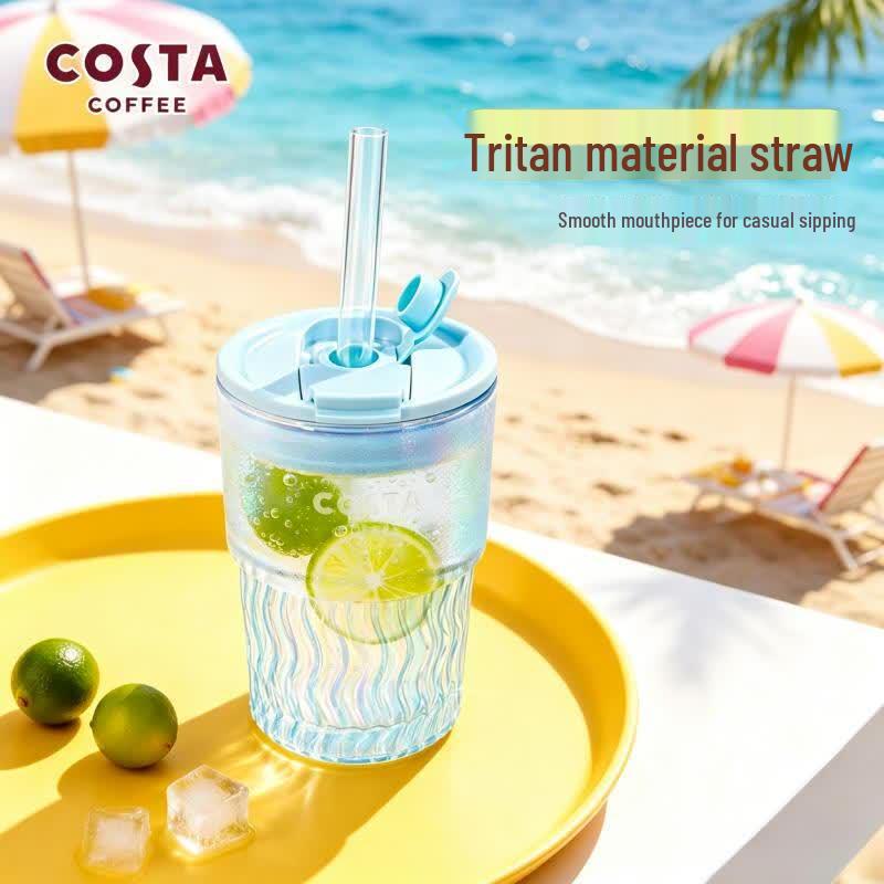 COSTA Bamboo Joint Double-Drink Glass Tumbler