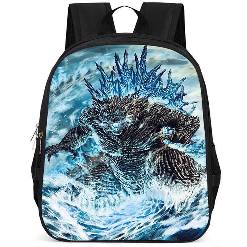 Stilingas Godzilla 15 colių didelės talpos lengvas mokyklos kuprinė vaikams
