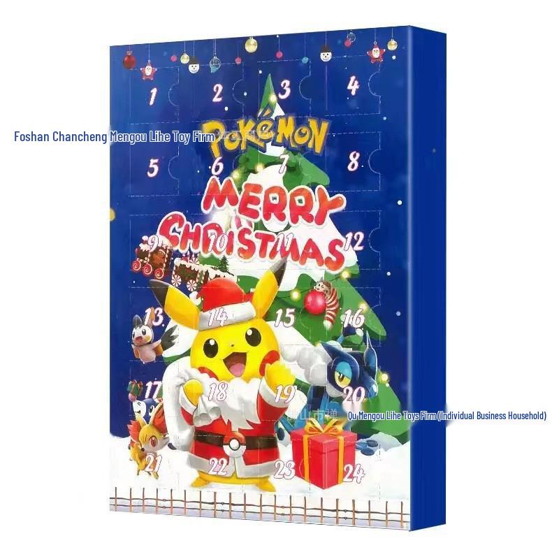 Pokémon 2025 Christmas Advent Calendar: 24-Piece Pocket Monsters Blind Box