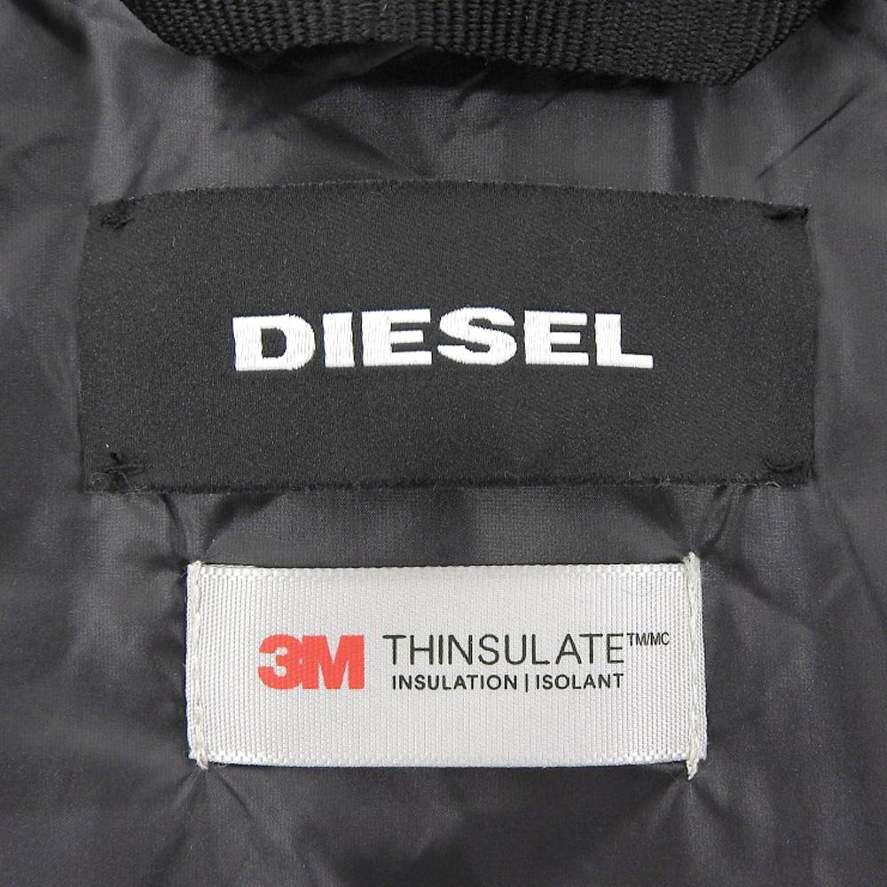 DIESEL DIESEL 3M THINSULATE Nylon Hooded Quilted Coat for Women, Black, M coat M blackUsed