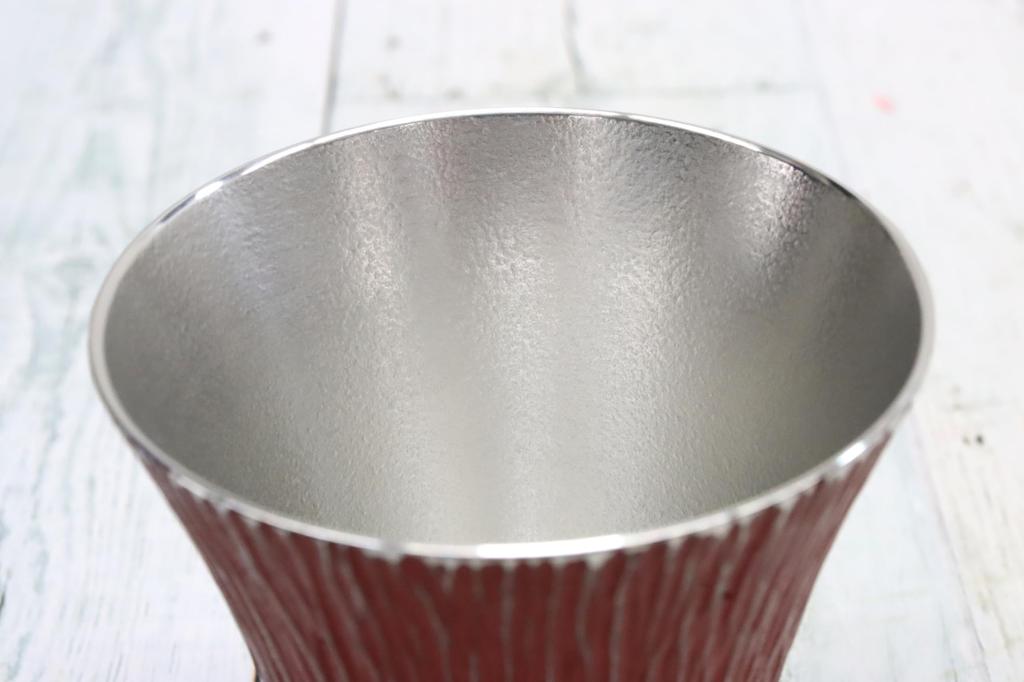 Osaka Tinware (Suzuki) Tin Tumbler, Mount Fuji (Medium), Vermilion, Gift Wrapping Available
