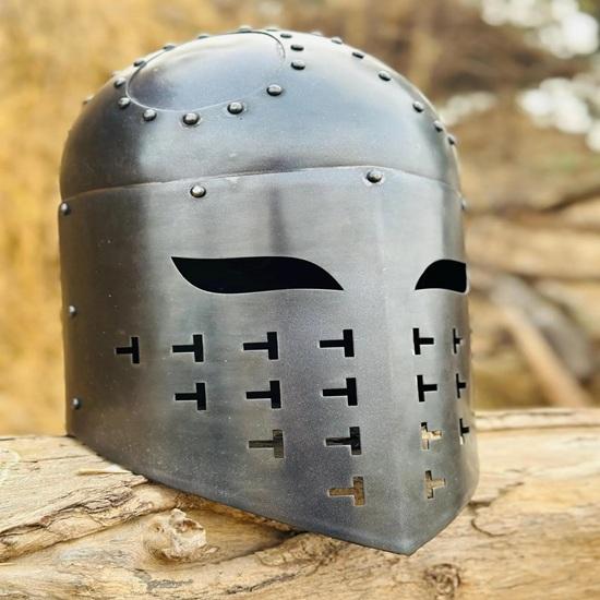 Crusader Helmet Medieval Knight Helmet Templar Crusader Knight Helmet Best Gift for Halloween