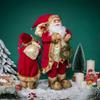 Large Santa Statue with Gift Bag for Holiday Display Christmas Santa Figurine Dolls for Tabletop and Shelves Decoration