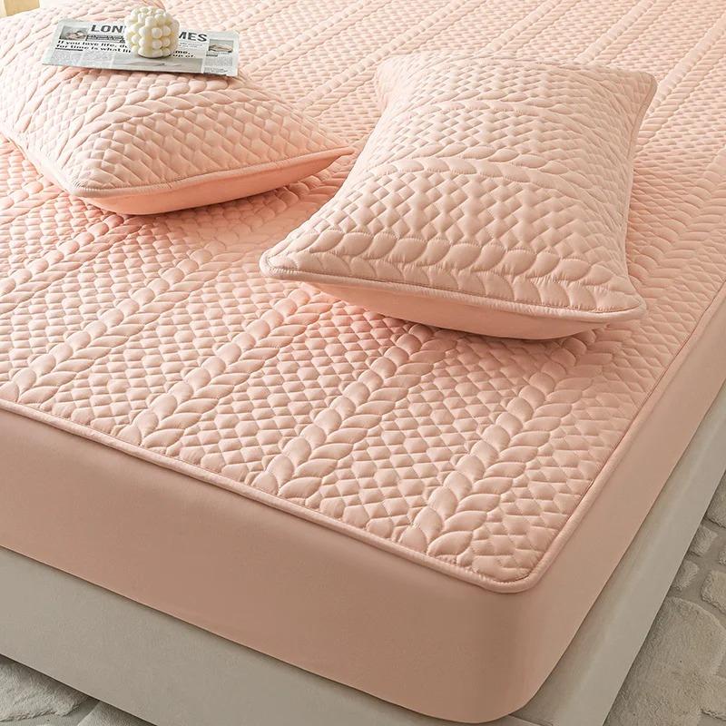 100% Waterproof Mattress Protector Cover, Cotton Fitted Sheet Hypoallergenic, Breathable, Smooth, 3D Air Fabric Bed Pad Cover