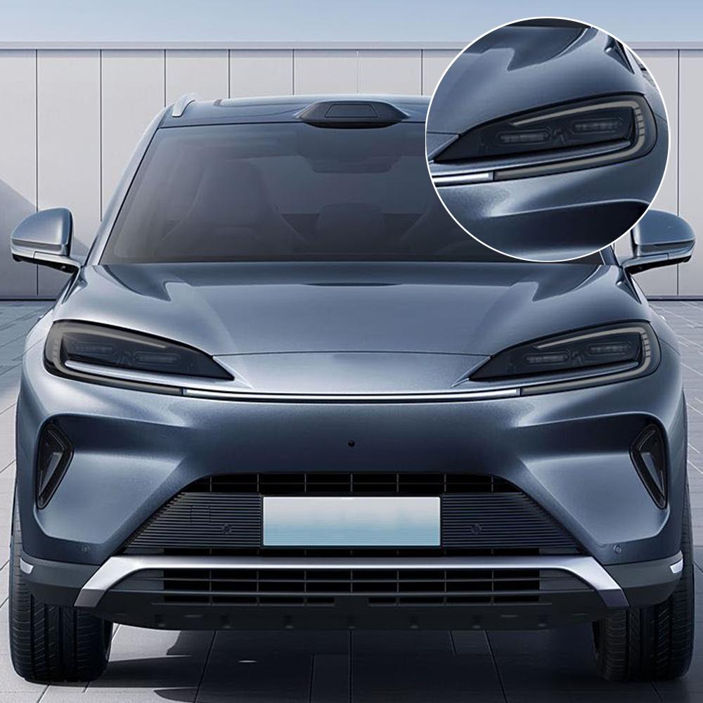 Smoke Black Car Headlight Protective Film for BYD Sealion 07 EV 2026-2026 TPU PPF Pre Cut Anti-Scratch Vinyl Wrapping Film