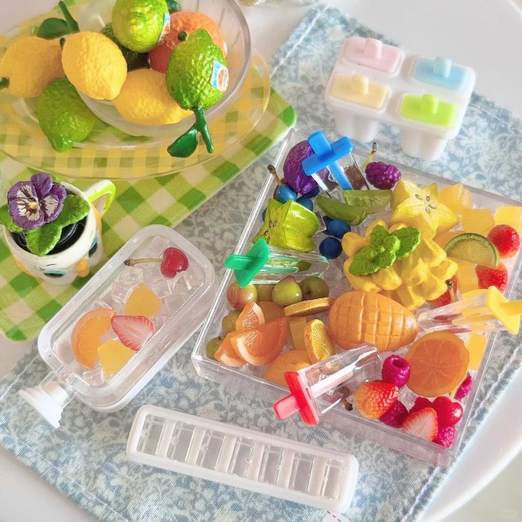 1 Set Mini Ice Stick Ornament Cute Miniature Dollhouse Food Simulation Ice Cream Popsicle Model For Doll Diy Accessories