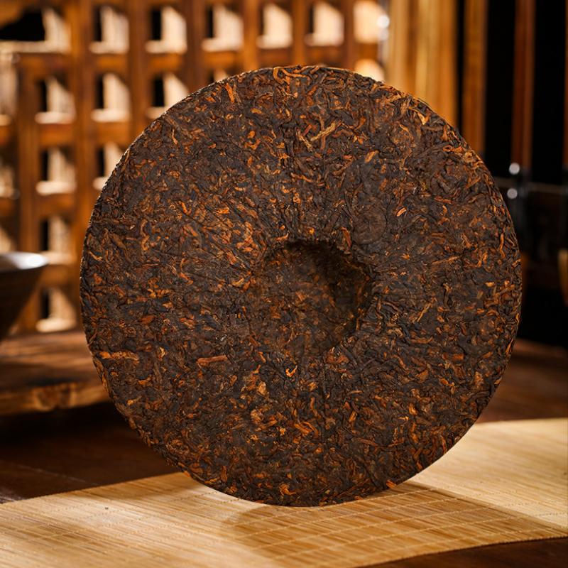 Yunnan Puerh Чай Пуэр Спелый чайный пирог Mystic Emperor Tribute Tea 357g/12.59oz — фото 8