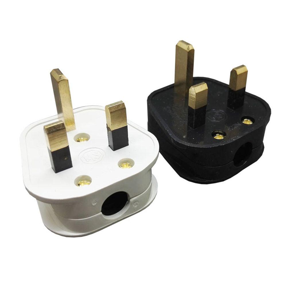 With Fuse 13A British Standard Assembled 3 Cores Triangle Wiring Head Adapter Converters Power Plug
