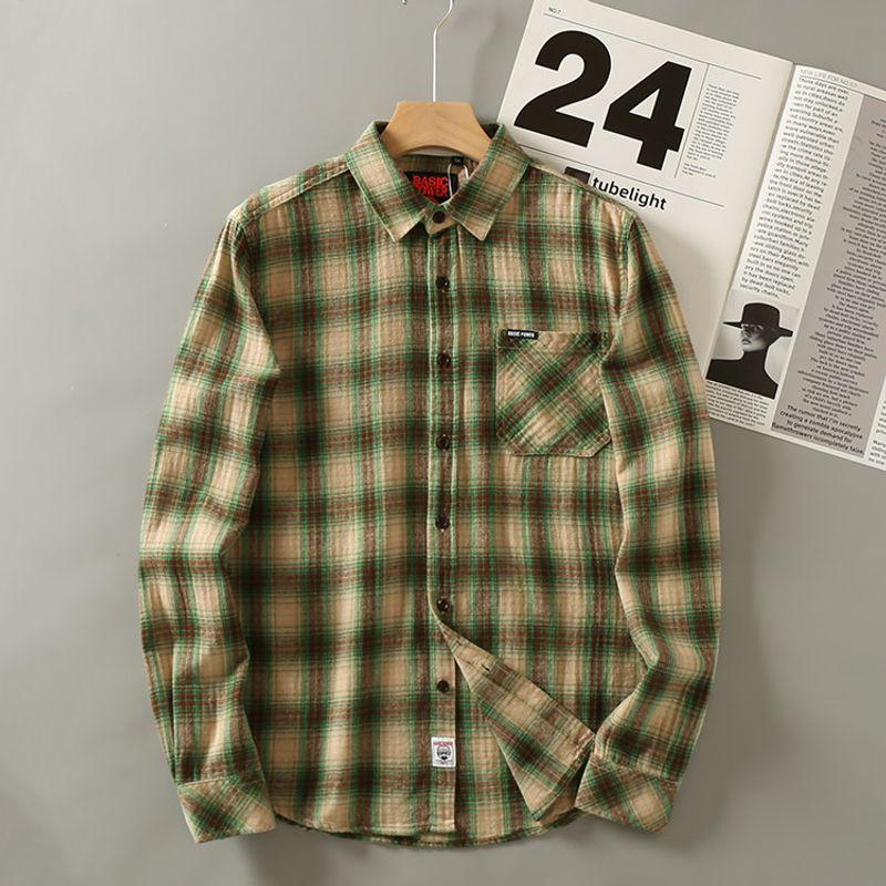 Factory Leftover Stock Casual Washed Long Sleeve Shirt