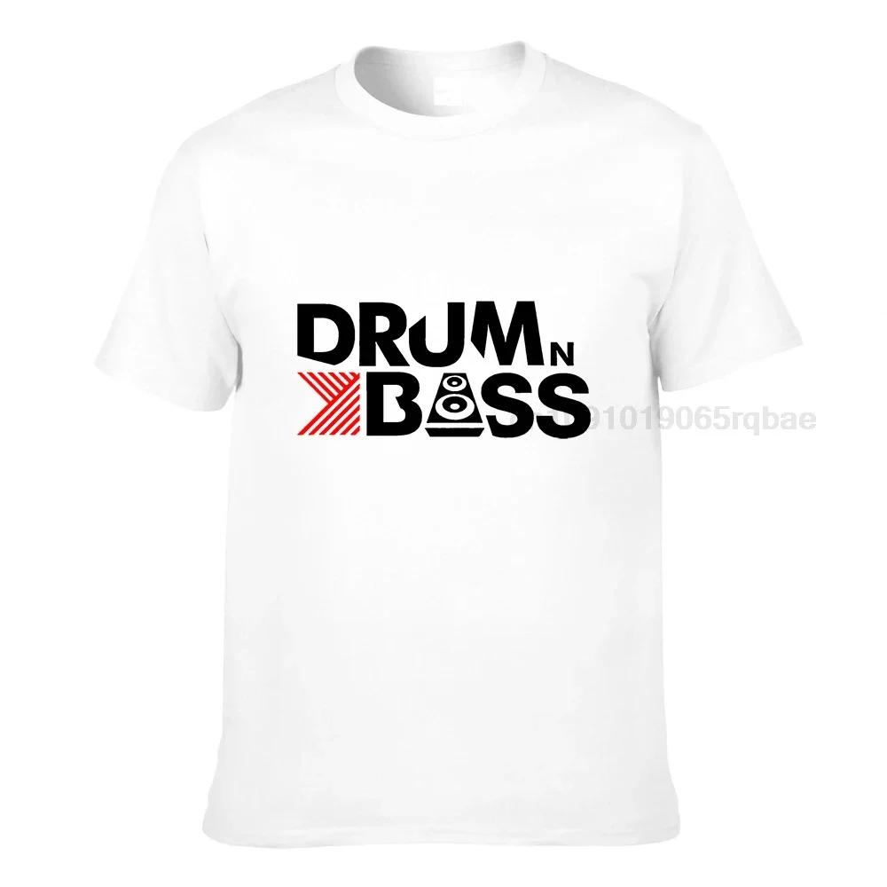 Drum N Bass Tshirt Funny Birthday Gift For Unisex Male Short Sleeve Round Neck Cotton Streetwear Casual T Shirt Summer Tops Tee