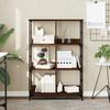 VidaXL Bookcase Brown Oak 78.5x33x117.5 Cm Engineered Wood 835253