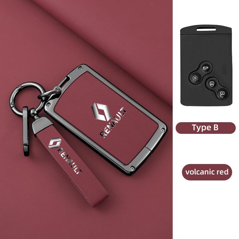 2026 Hot For Renault Interior Stickers Zinc Alloy Car Key Case Cover Shell For Renault Koleos Captur Kadjar Megane Clio Talisman
